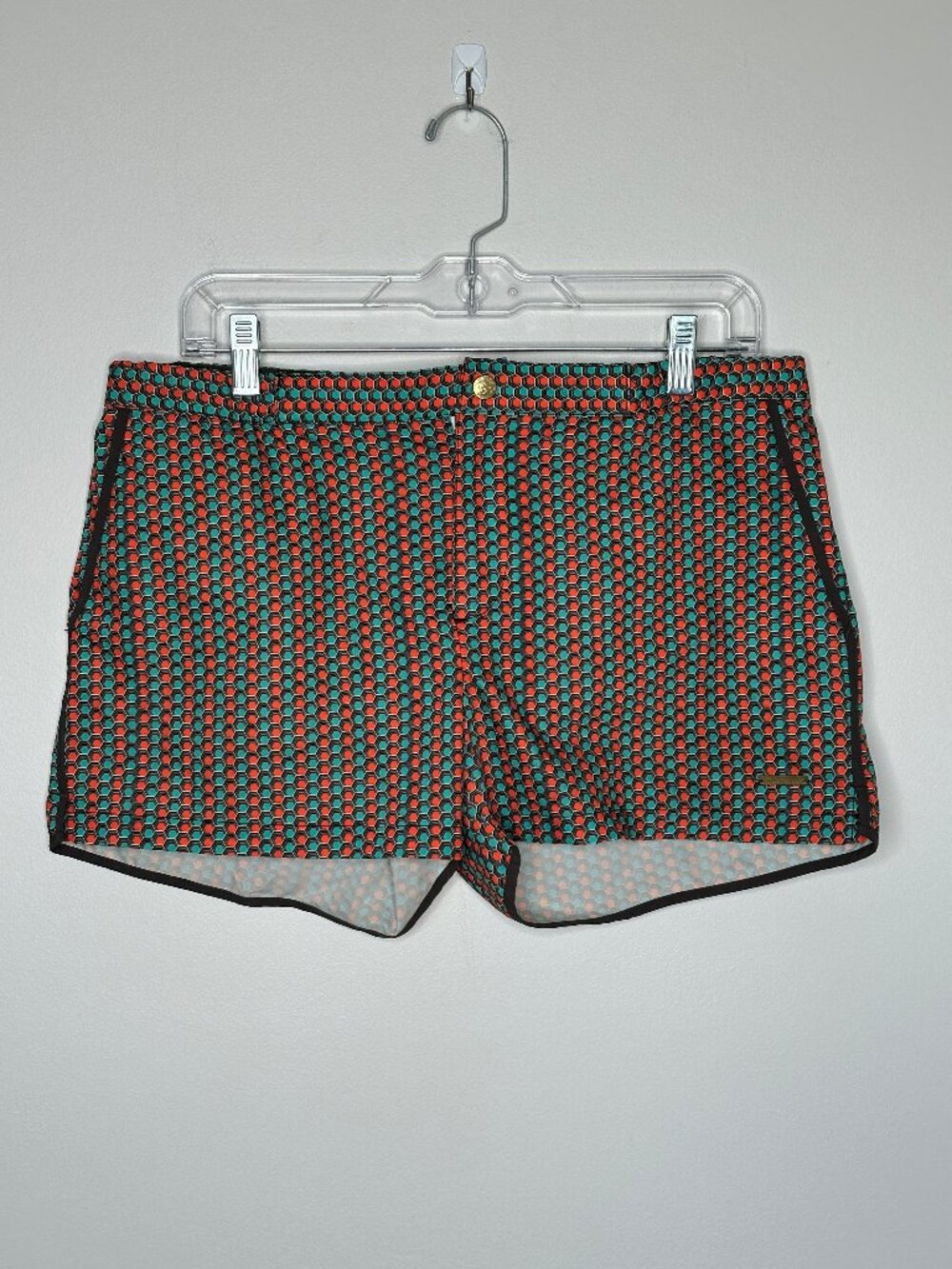 Parke & Ronen Men's Geometric Print Swim Trunks Size 33